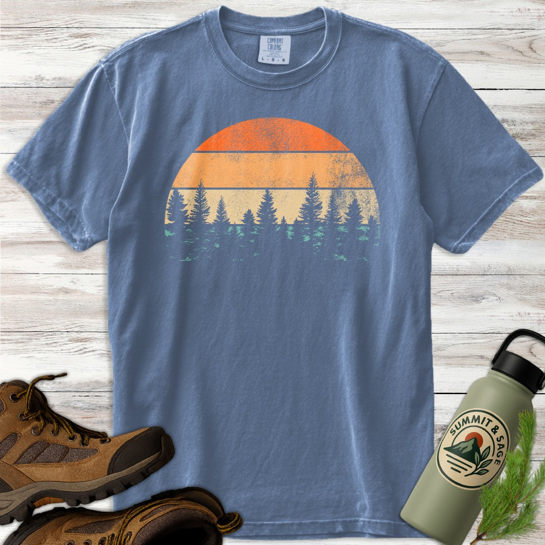 Vintage Distressed Sunset Pines T-Shirt