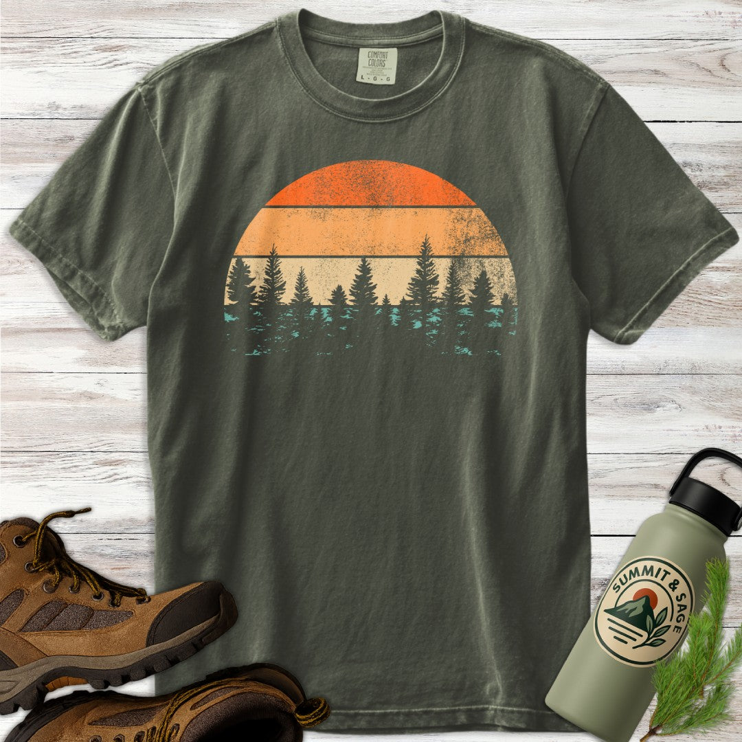 Vintage Distressed Sunset Pines T-Shirt