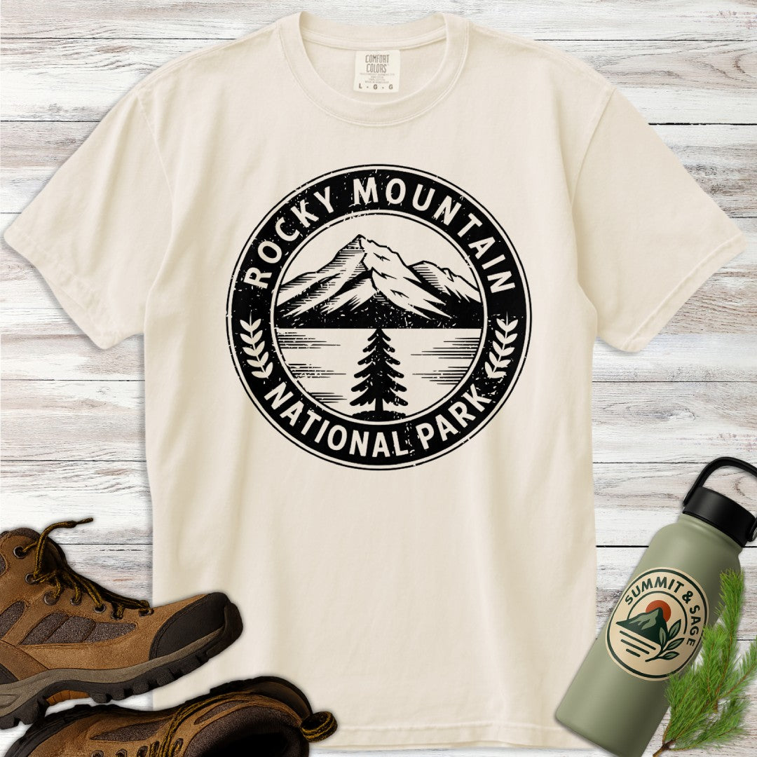 Rocky Mountain Park Badge T-Shirt