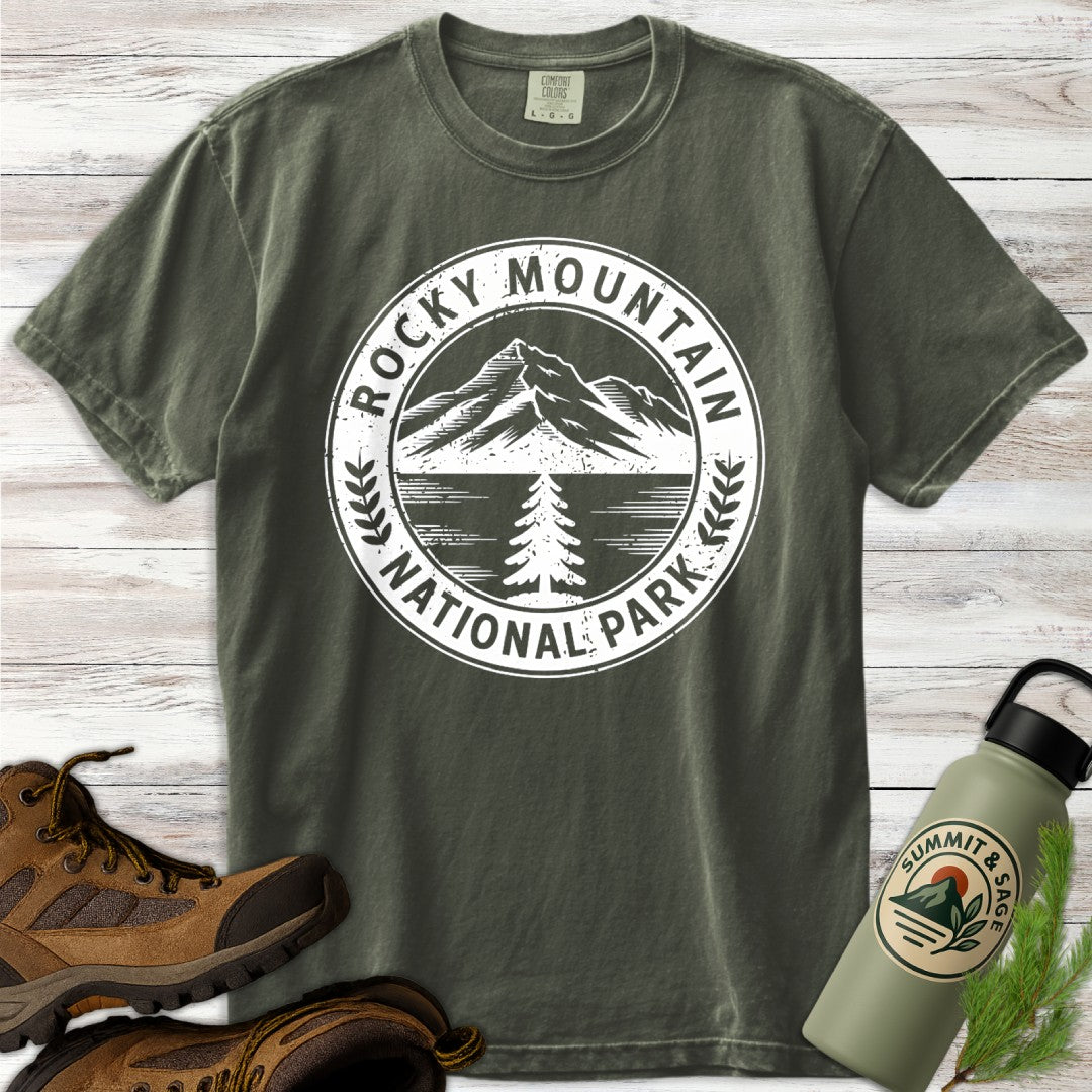 Rocky Mountain Park Badge T-Shirt