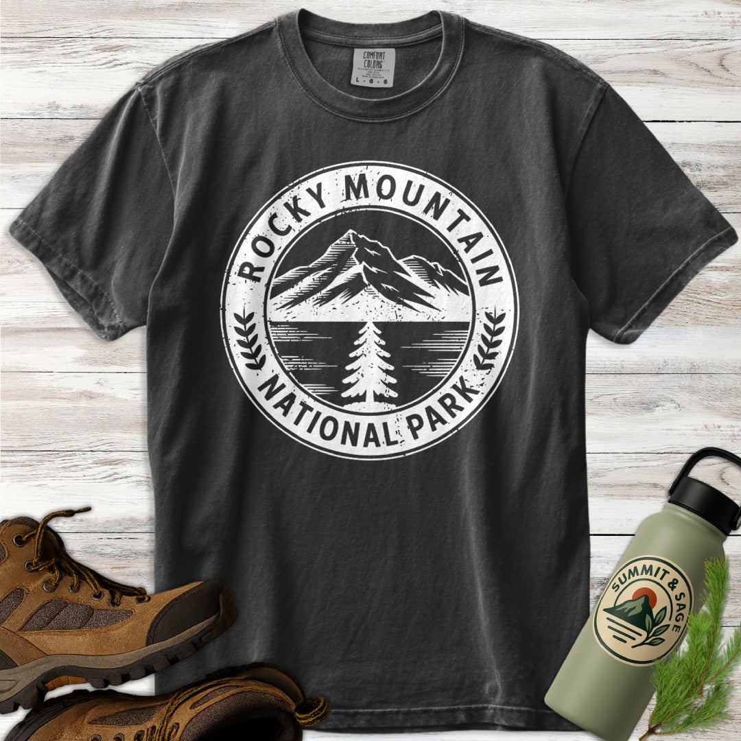 Rocky Mountain Park Badge T-Shirt