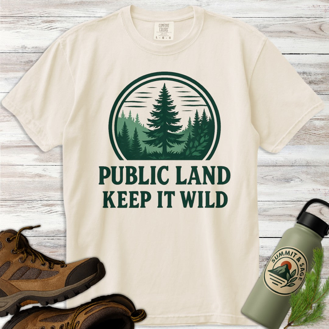 Public Land Keep Wild T-Shirt