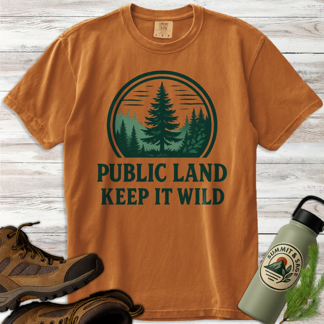 Public Land Keep Wild T-Shirt