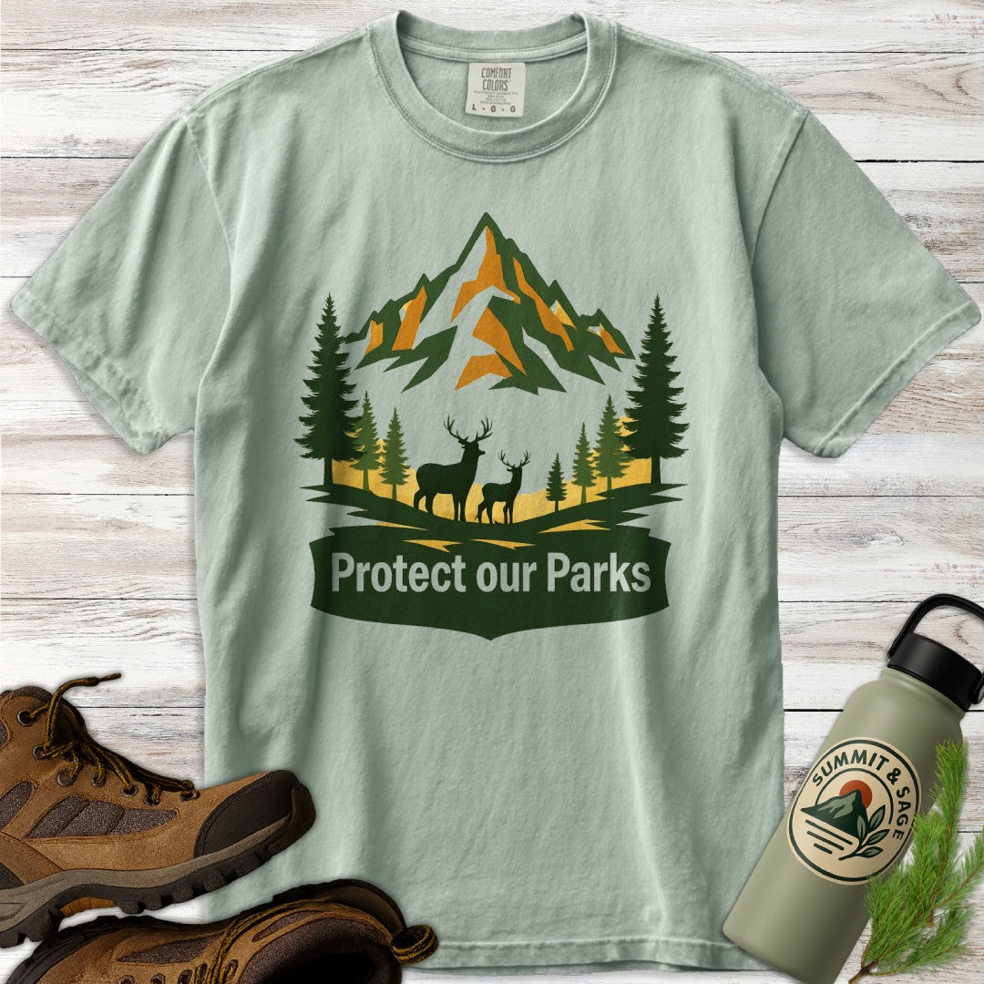 Protect Parks Elk Green T-Shirt