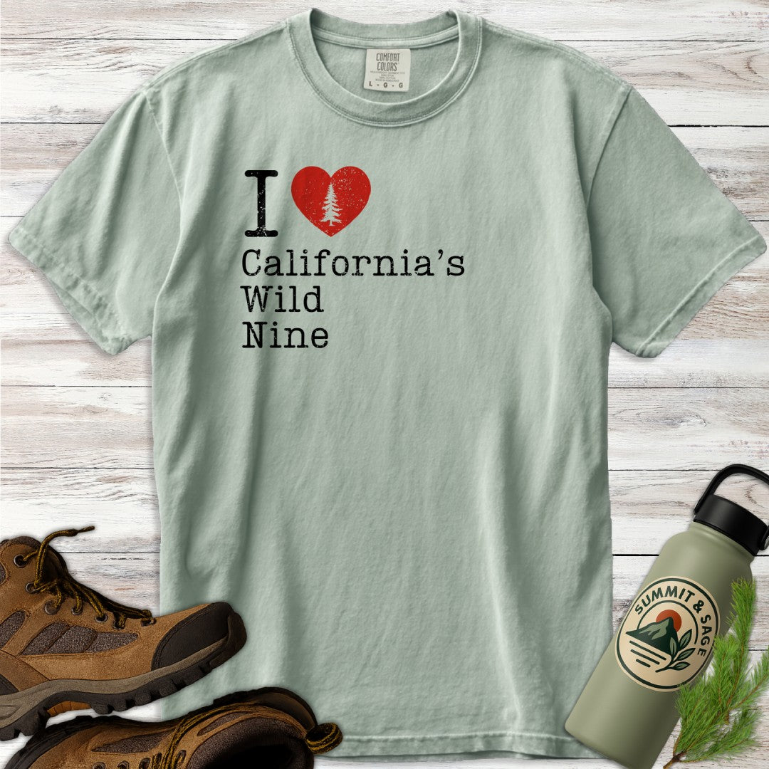 I Heart California's Wild Nine T-Shirt