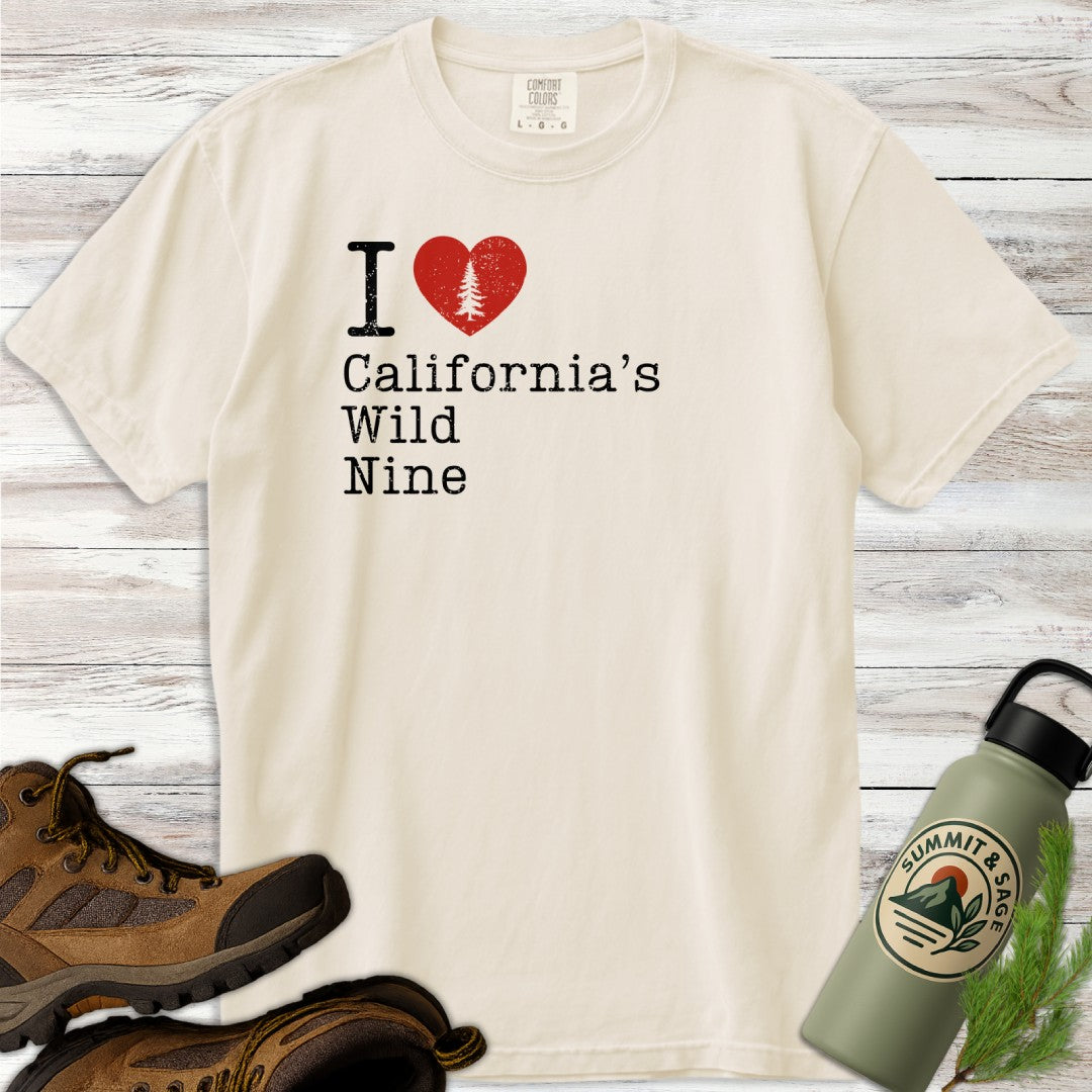 I Heart California's Wild Nine T-Shirt