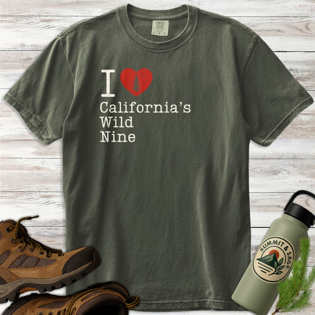 I Heart California's Wild Nine T-Shirt