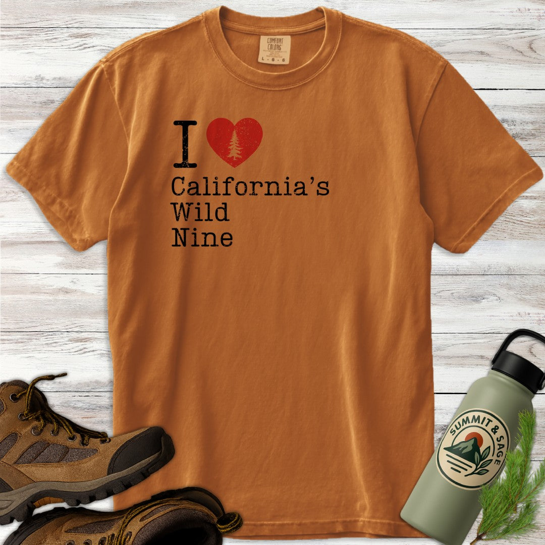 I Heart California's Wild Nine T-Shirt