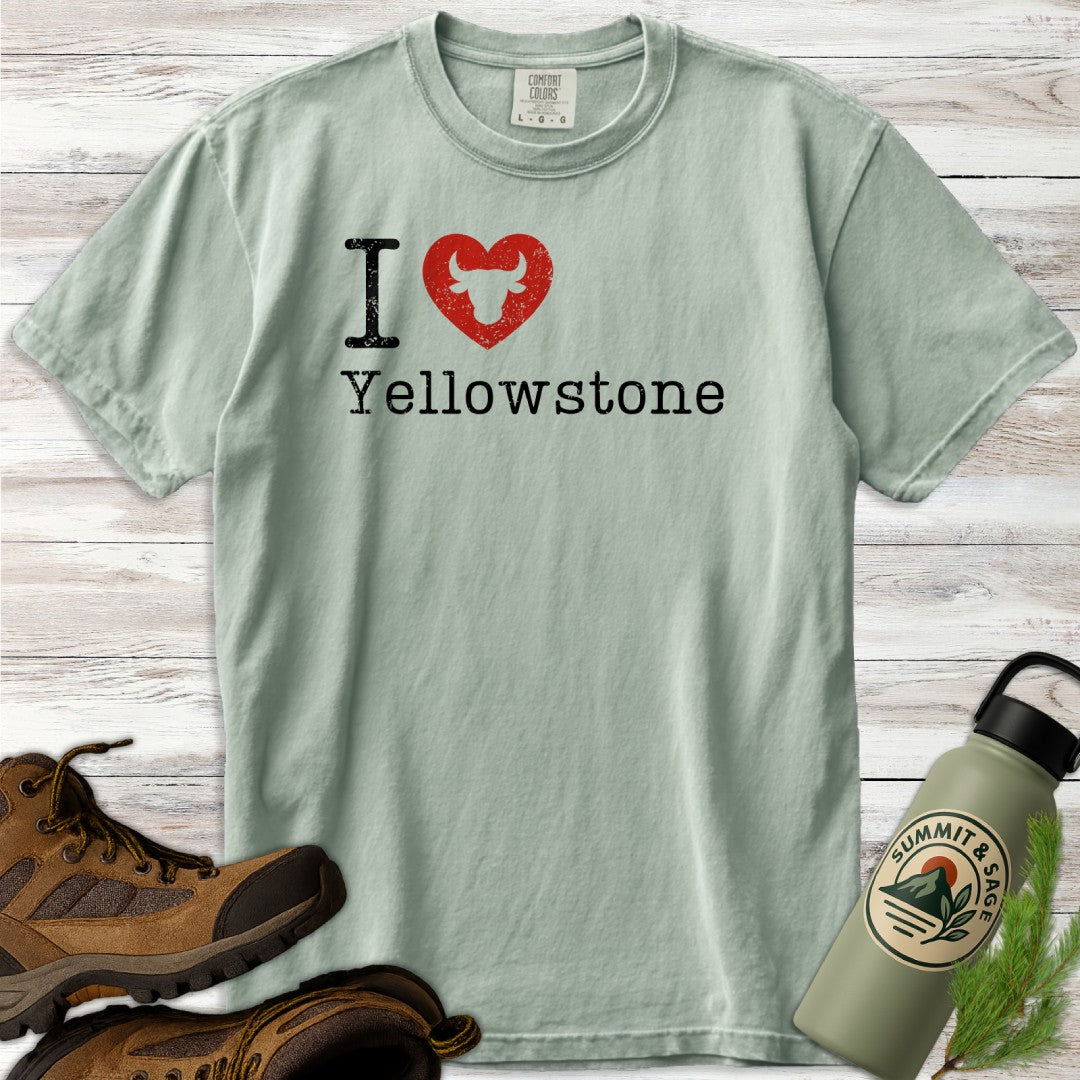 I Heart Yellowstone Distressed T-Shirt