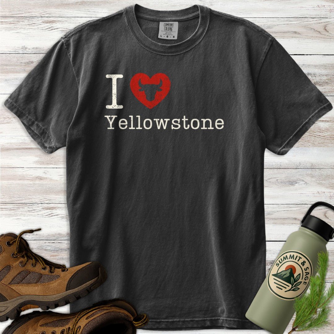 I Heart Yellowstone Distressed T-Shirt