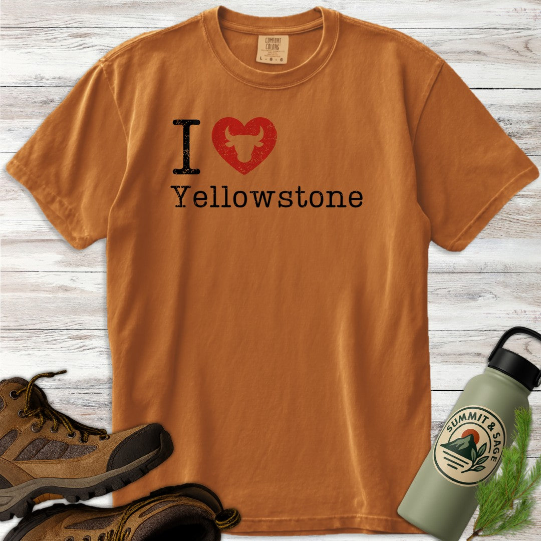 I Heart Yellowstone Distressed T-Shirt