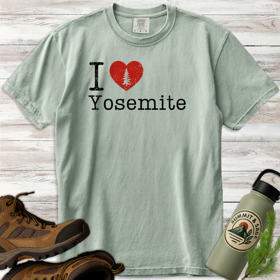 I Heart Yosemite Distressed T-Shirt