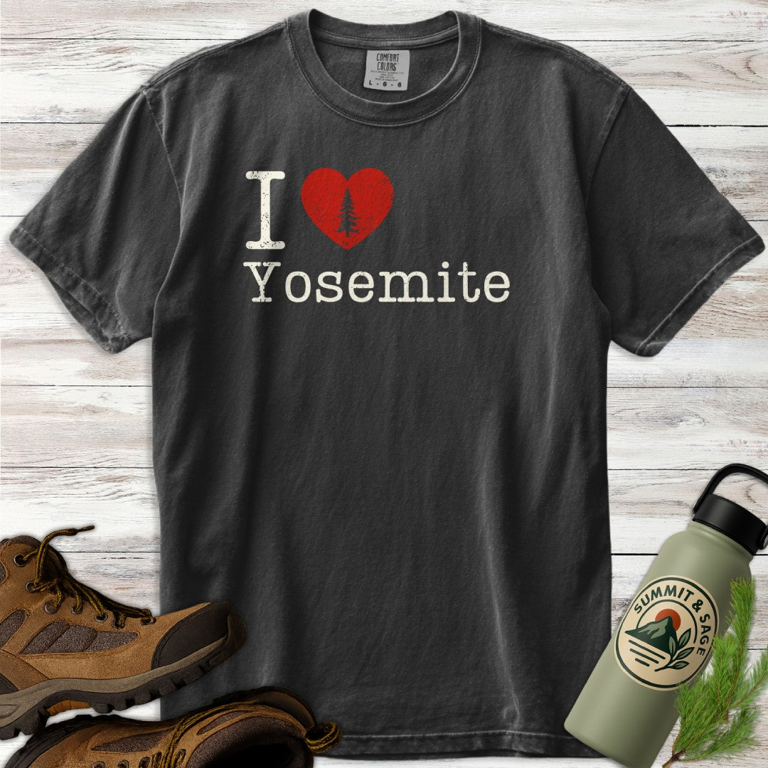 I Heart Yosemite Distressed T-Shirt