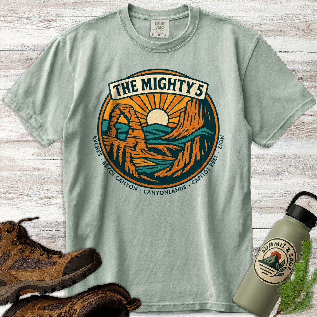 Vintage Utah Mighty 5 Panorama T-Shirt