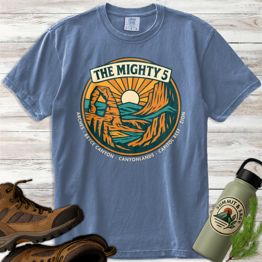 Vintage Utah Mighty 5 Panorama T-Shirt