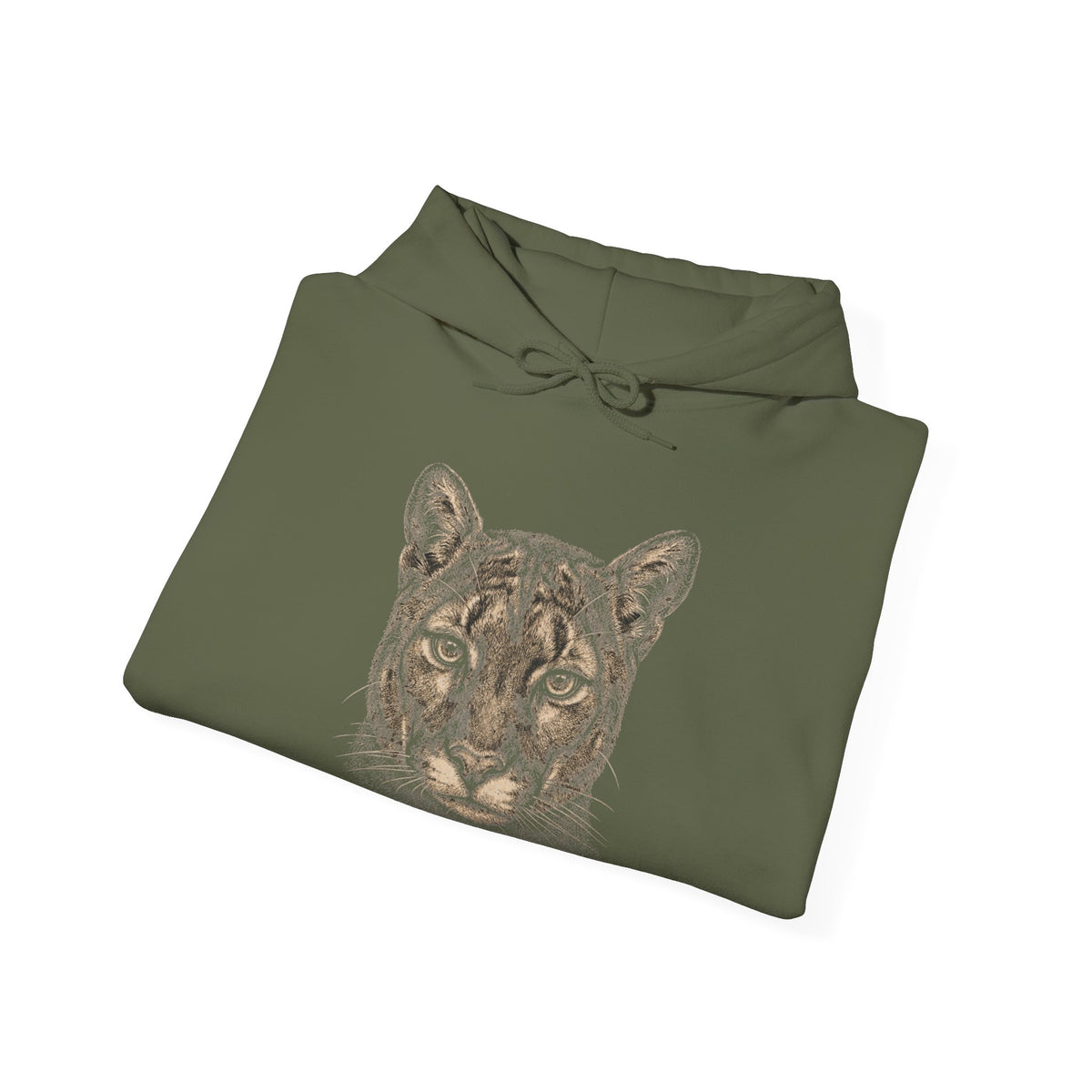 Mountain Lion Portrait Hoodie