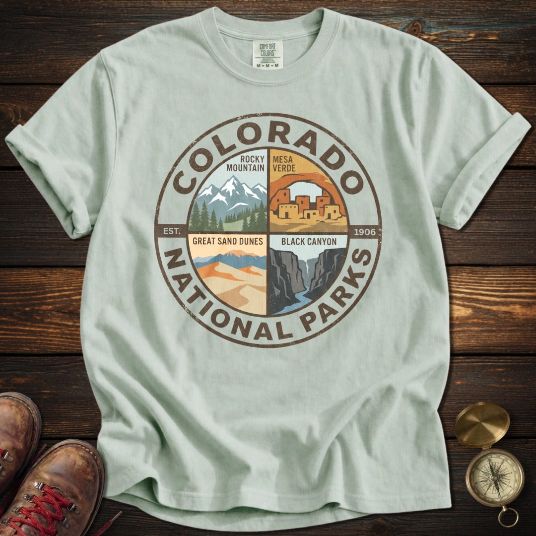 Colorado's 4 National Parks T-Shirt