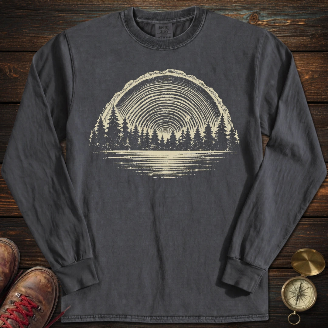Tree Ring Sunset Long Sleeved T-Shirt