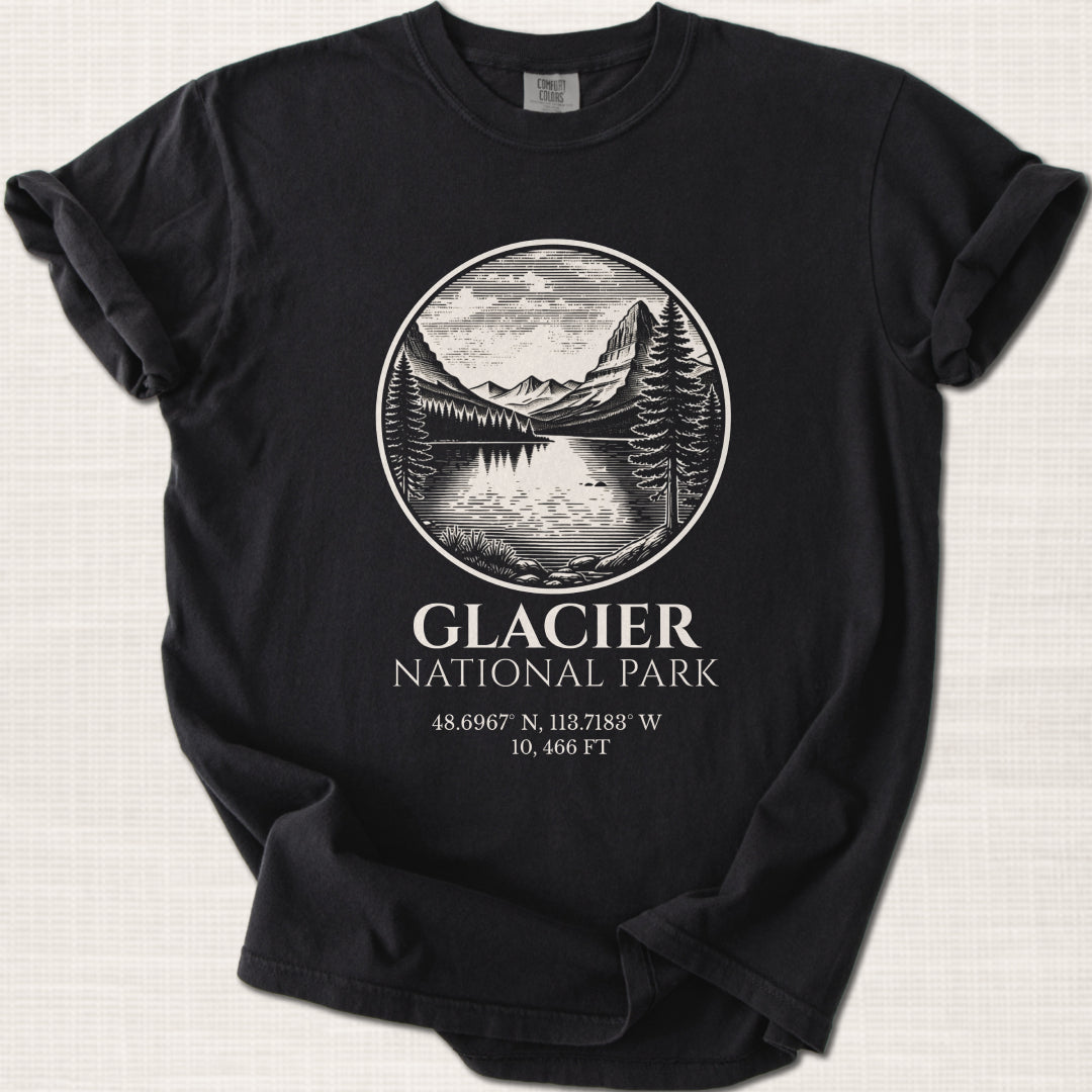 Glacier National Park T-Shirt – Expedition Press No. 05