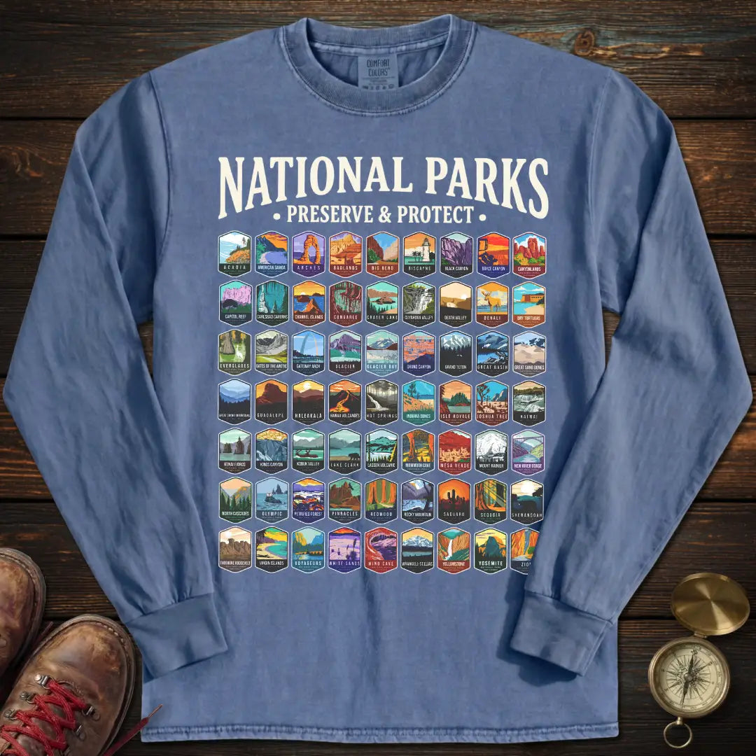 Preserve Protect 63 Park Long Sleeved T-Shirt
