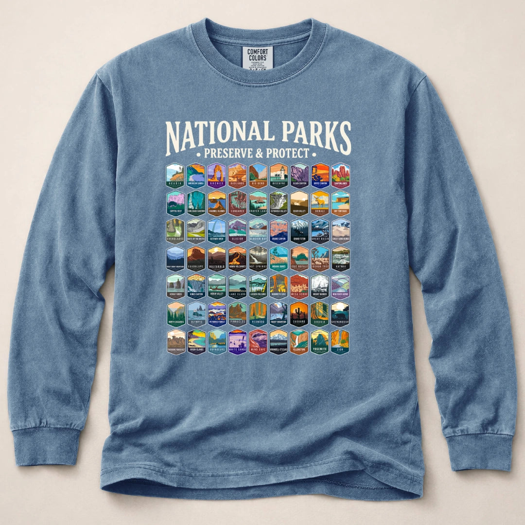 Preserve Protect 63 Park Long Sleeved T-Shirt