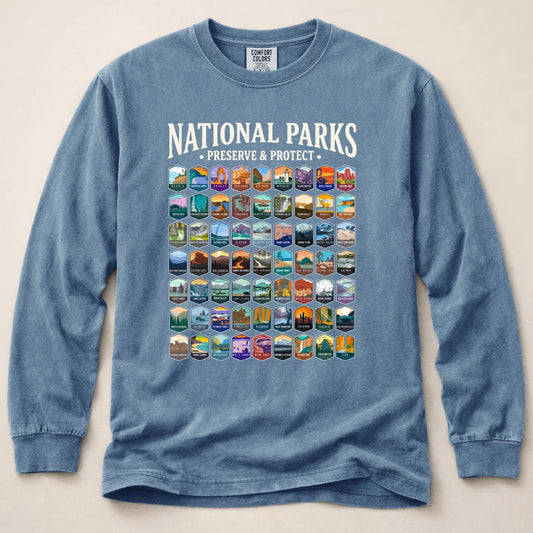 Preserve Protect 63 Park Long Sleeved T-Shirt