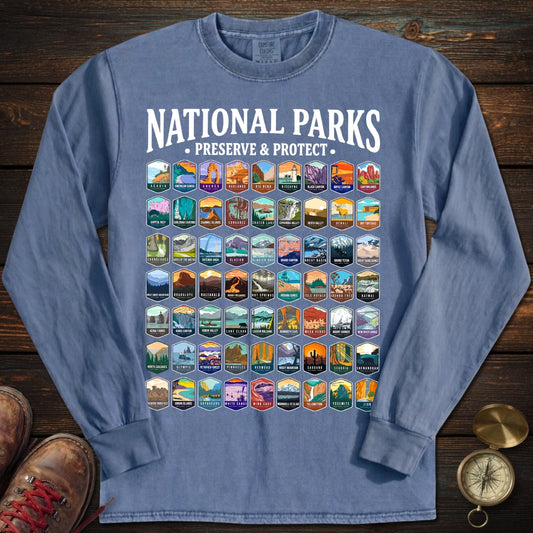 Preserve Protect 63 Park Long Sleeved T-Shirt
