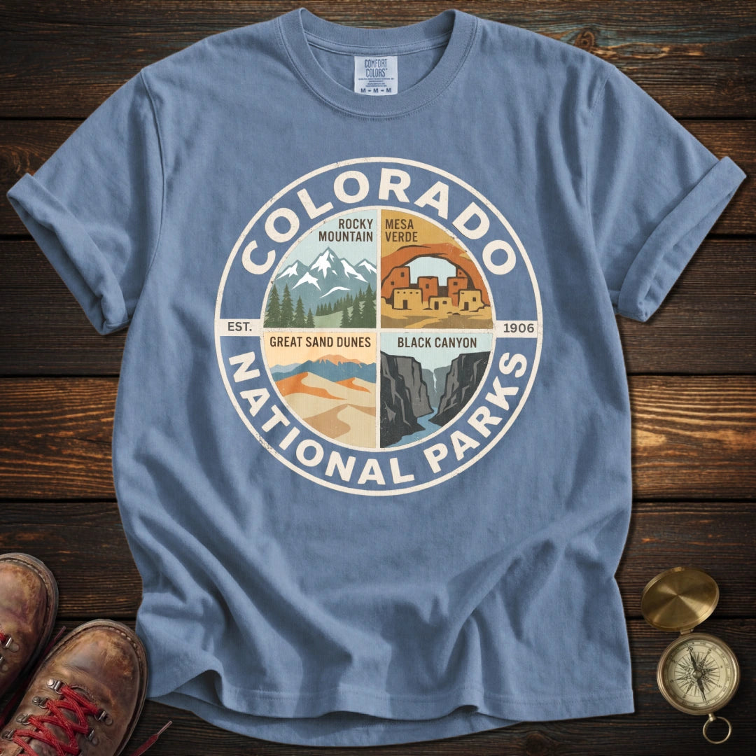 Colorado's 4 National Parks T-Shirt