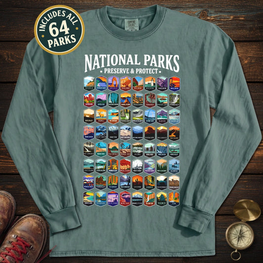 Preserve Protect 64 Park Long Sleeved T-Shirt