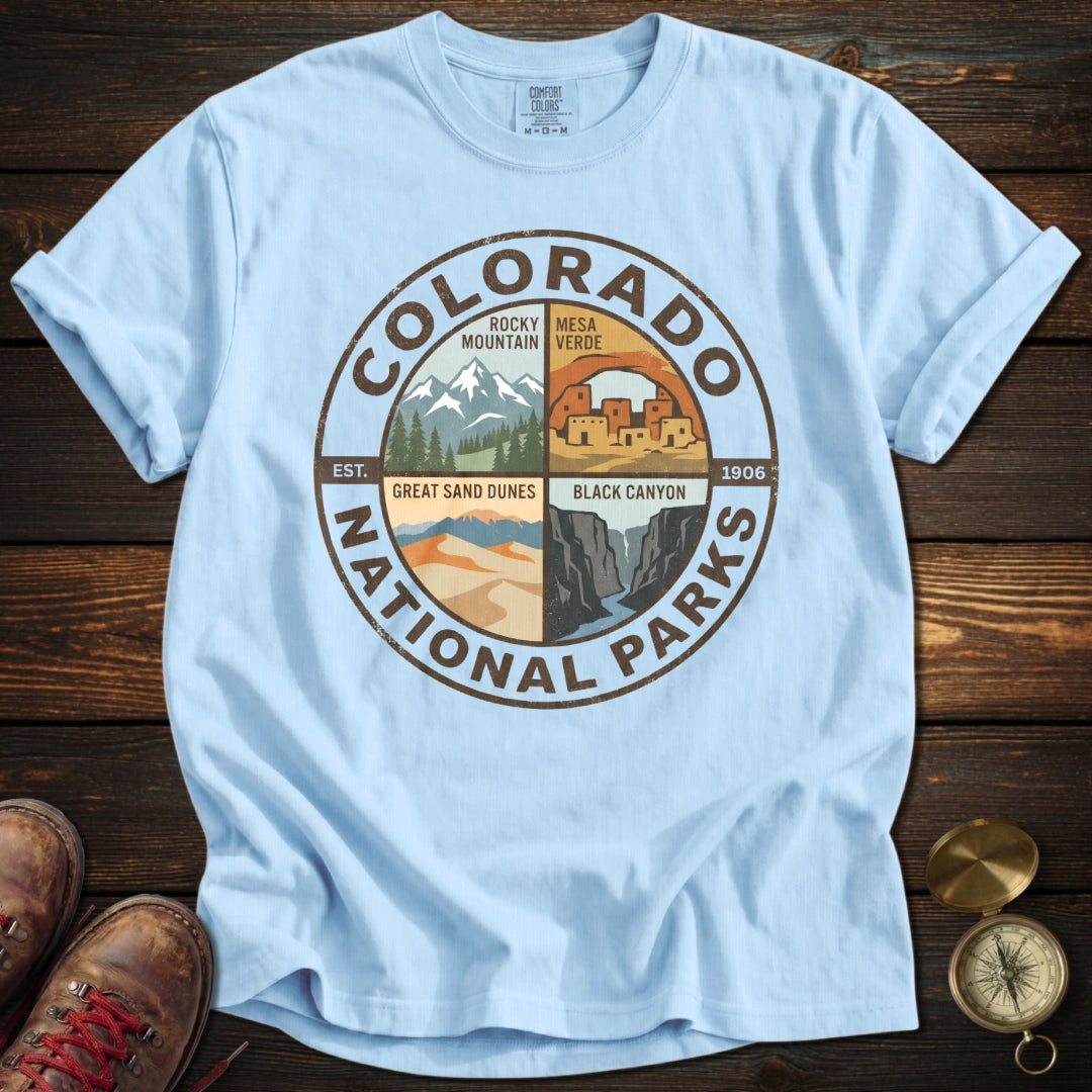 Colorado's 4 National Parks T-Shirt