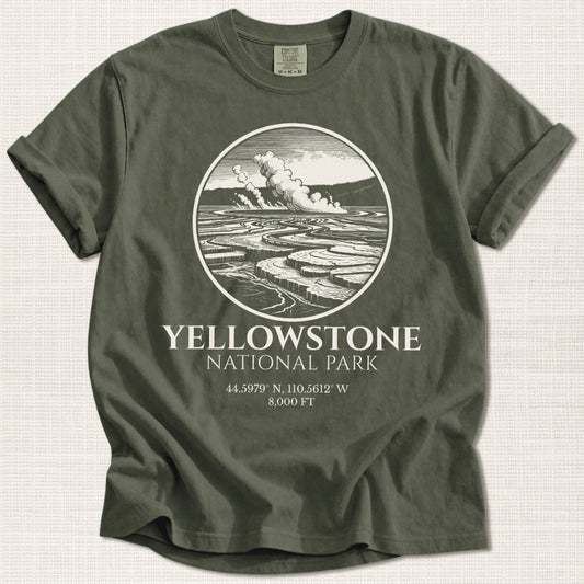Yellowstone National Park T-Shirt – Expedition Press No. 01