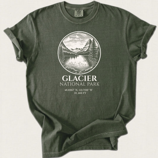 Glacier National Park T-Shirt – Expedition Press No. 05