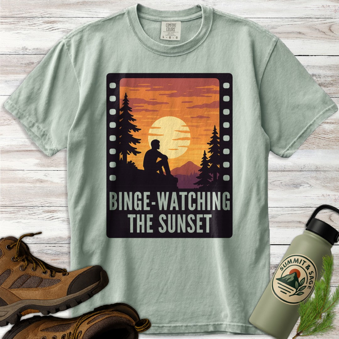 Binge-Watching the Sunset T-Shirt
