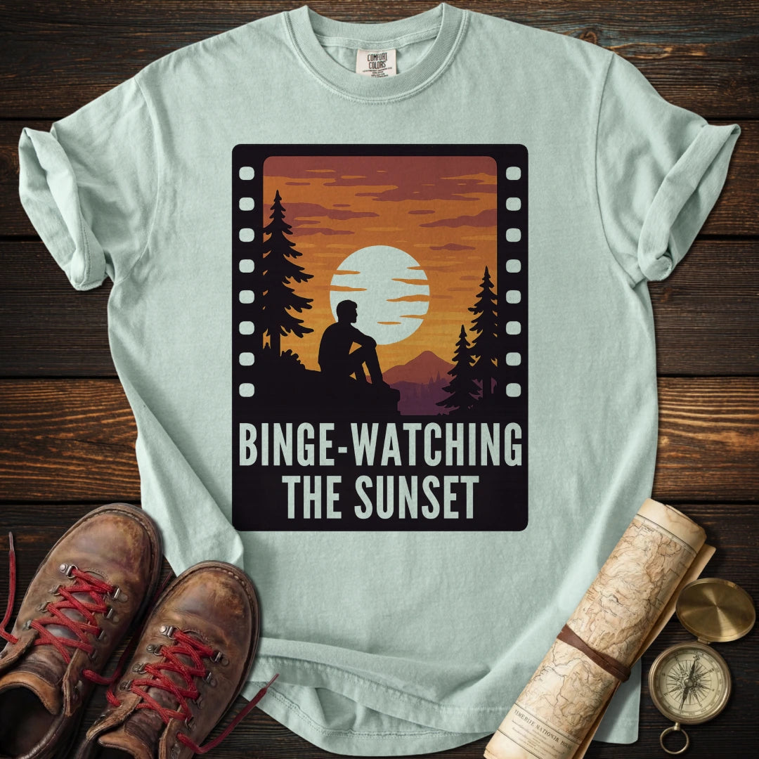 Binge-Watching the Sunset T-Shirt