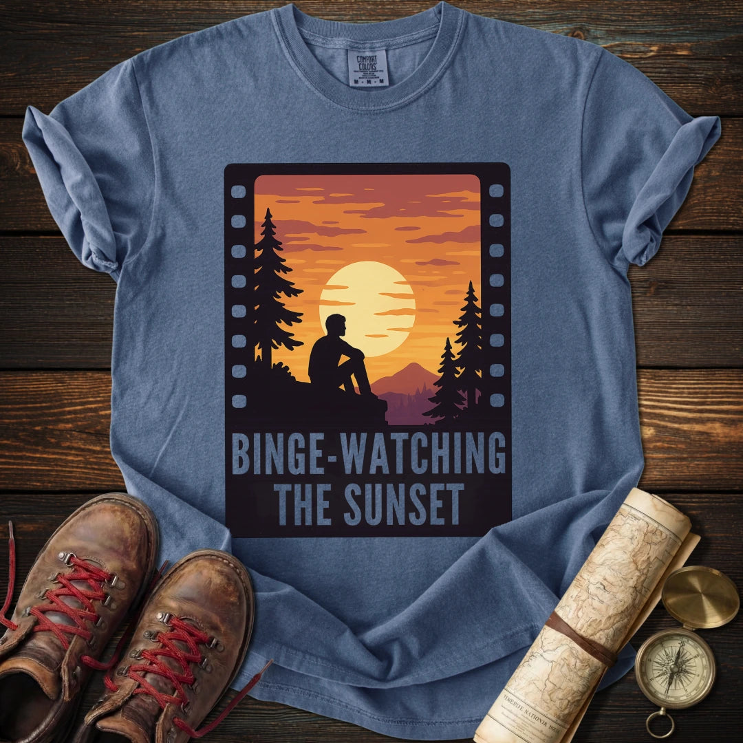 Binge-Watching the Sunset T-Shirt