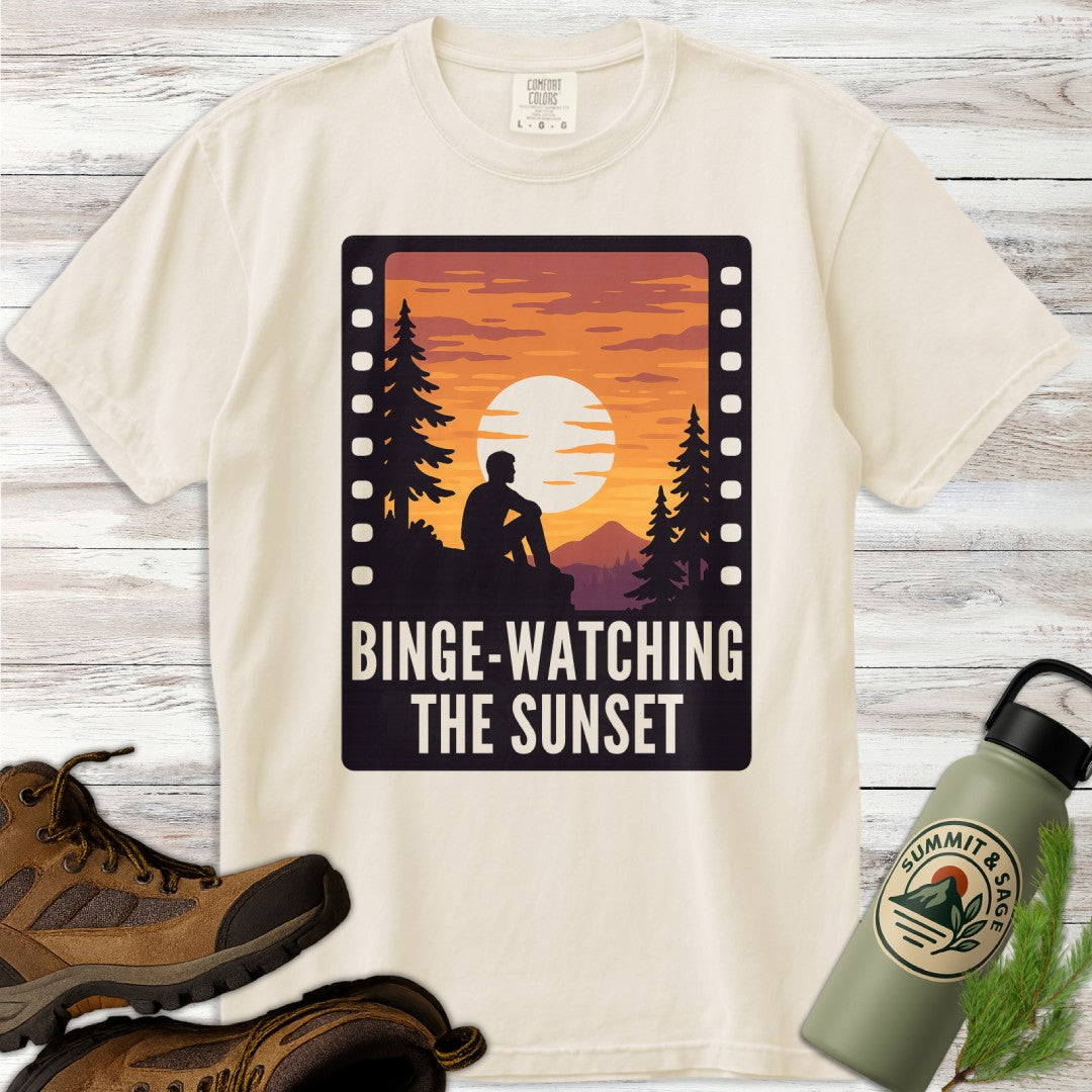 Binge-Watching the Sunset T-Shirt