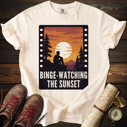 Binge-Watching the Sunset T-Shirt