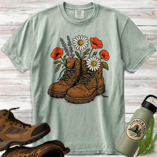 Floral Boots T-Shirt
