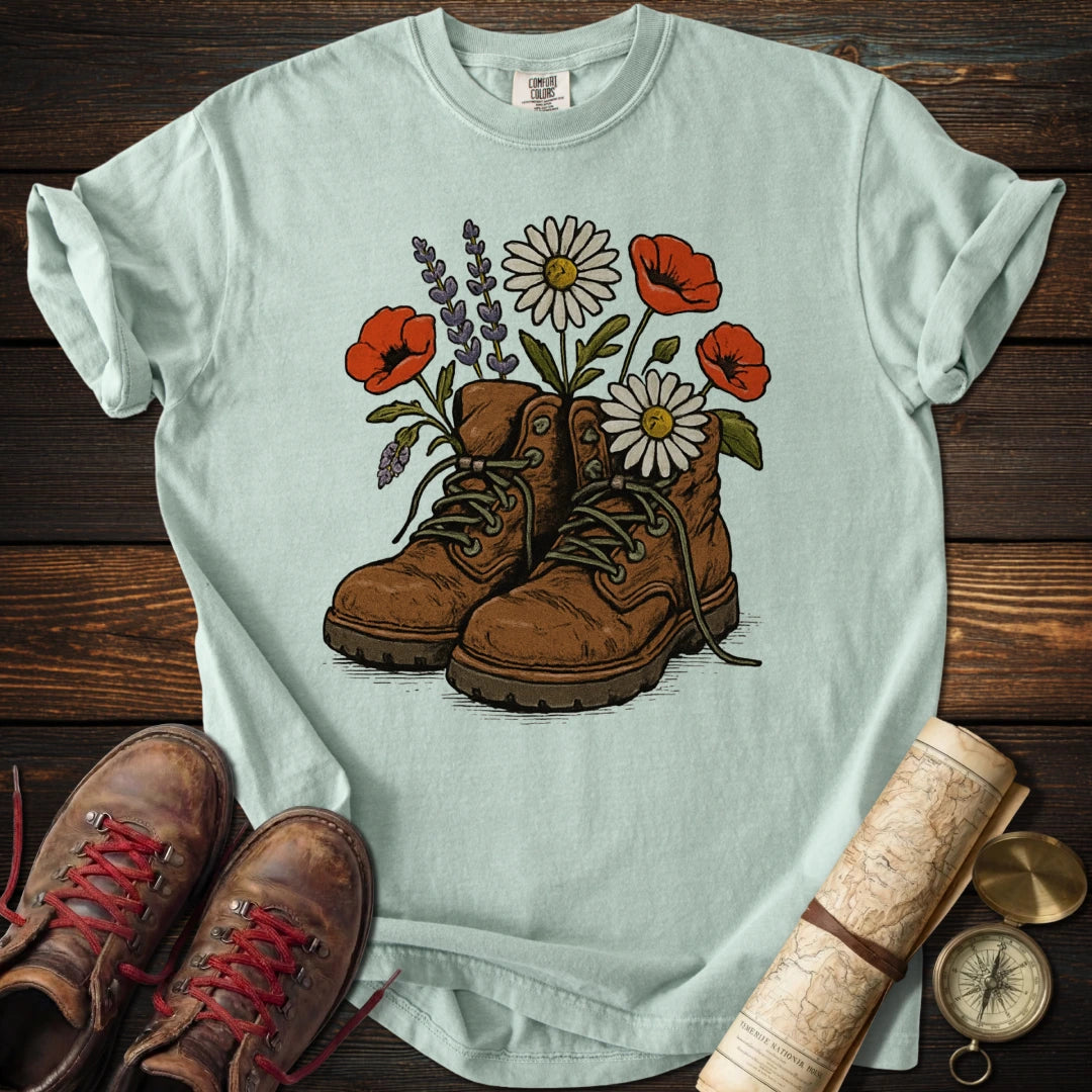 Floral Boots T-Shirt