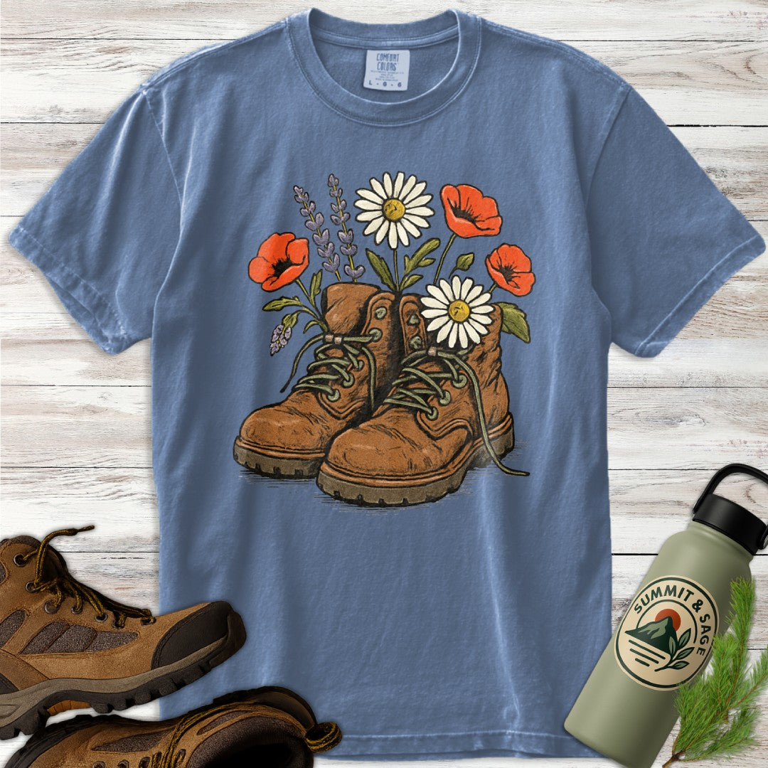 Floral Boots T-Shirt