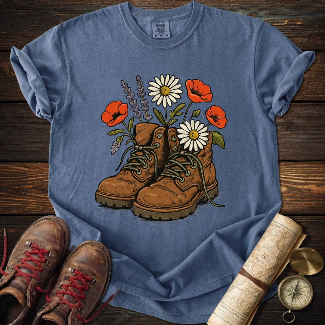 Floral Boots T-Shirt