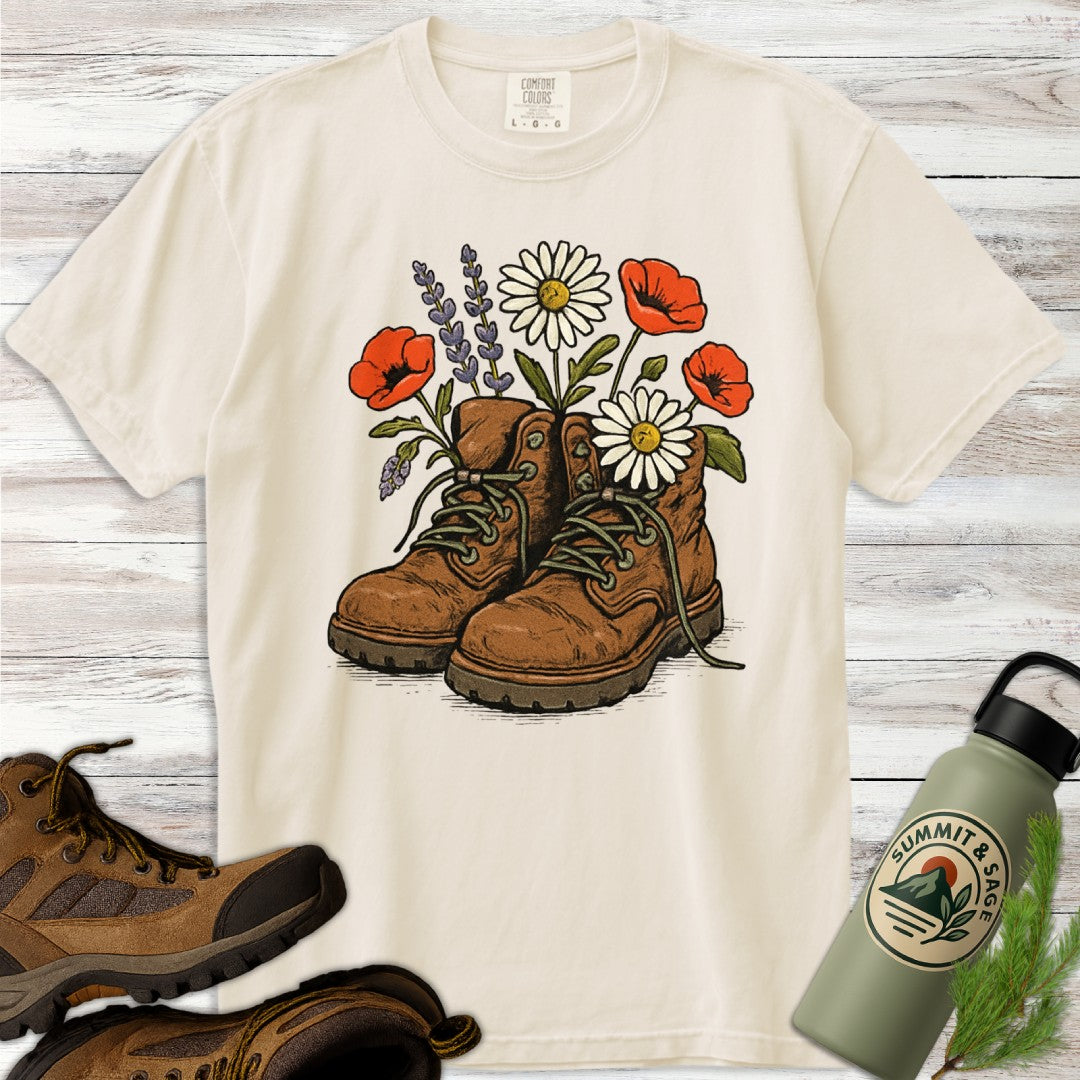 Floral Boots T-Shirt