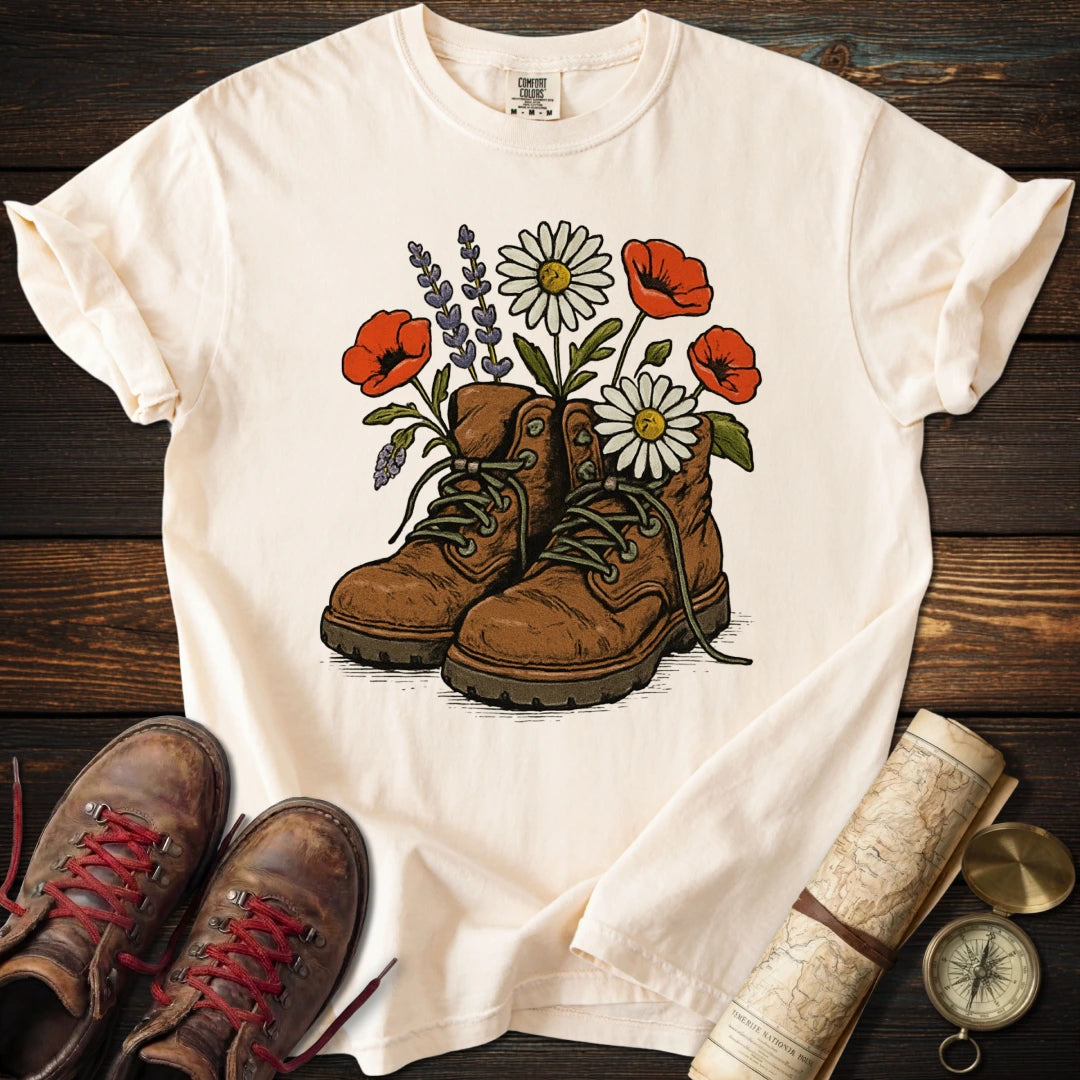 Floral Boots T-Shirt