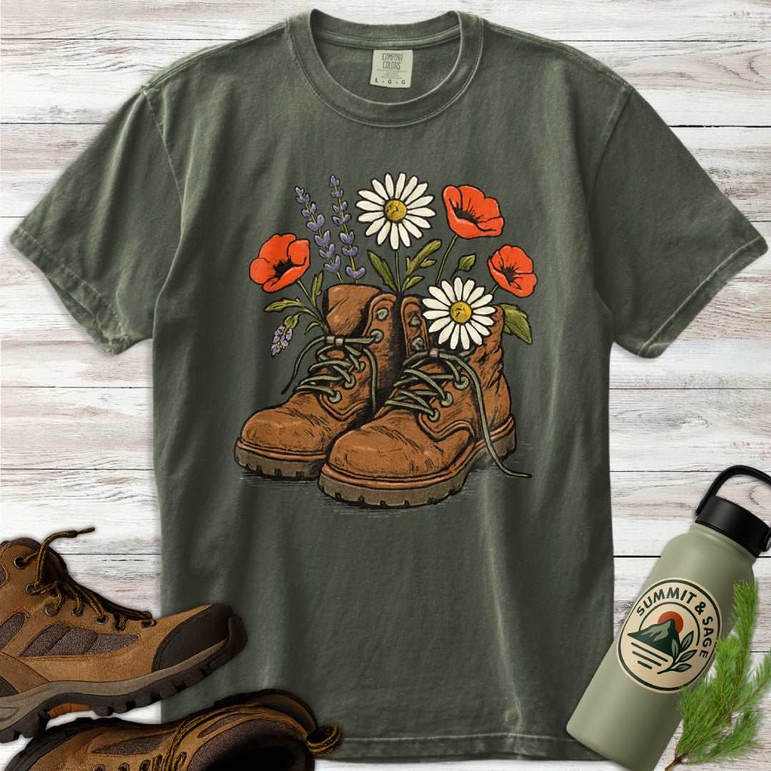 Floral Boots T-Shirt