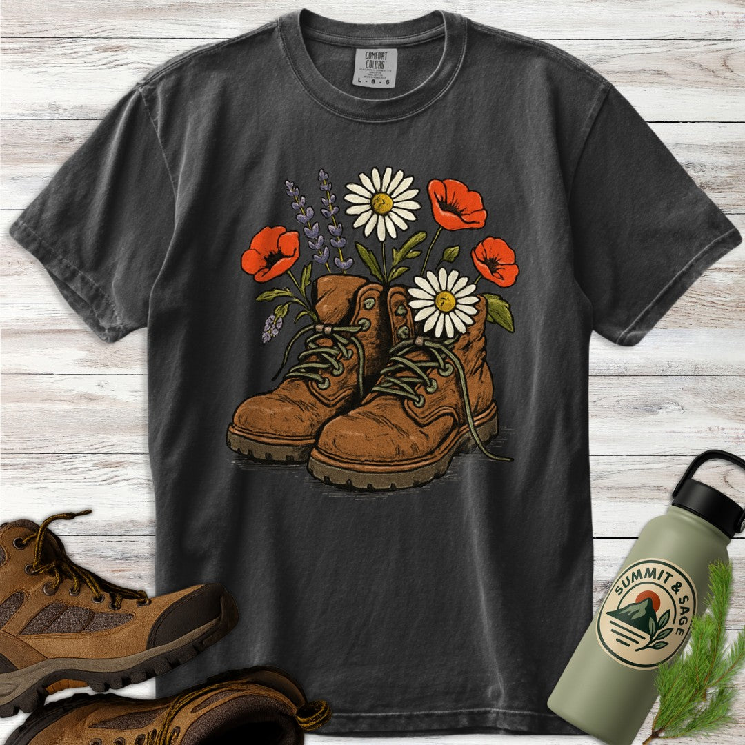 Floral Boots T-Shirt