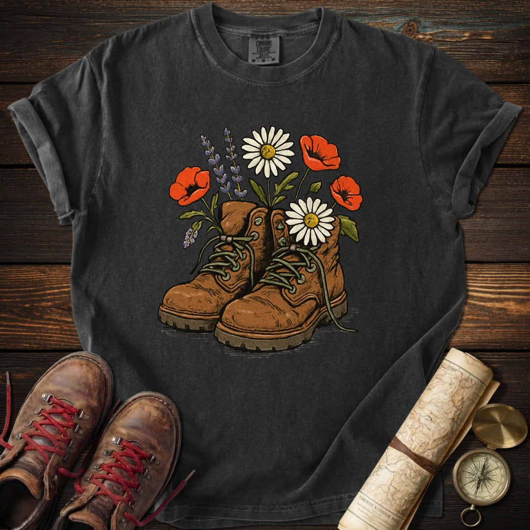 Floral Boots T-Shirt