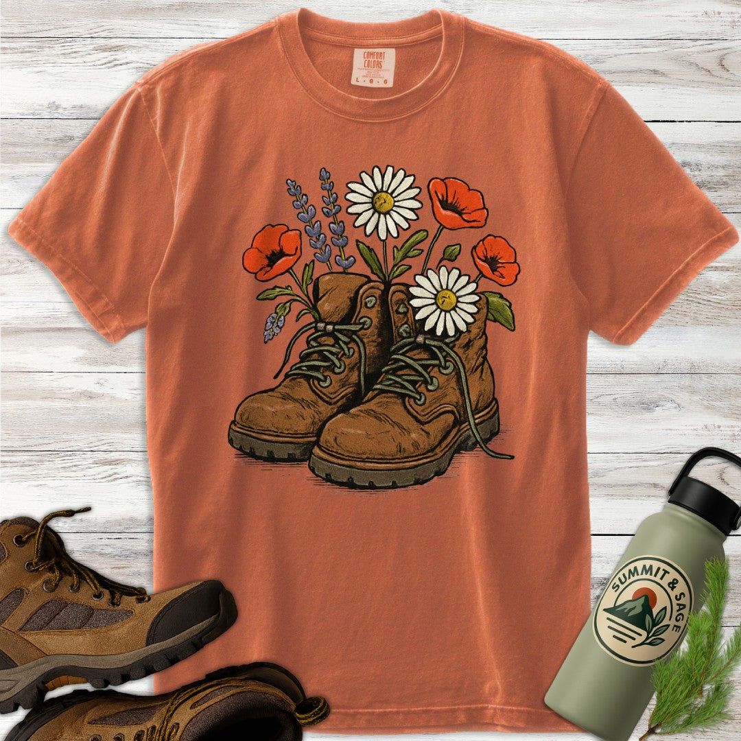 Floral Boots T-Shirt