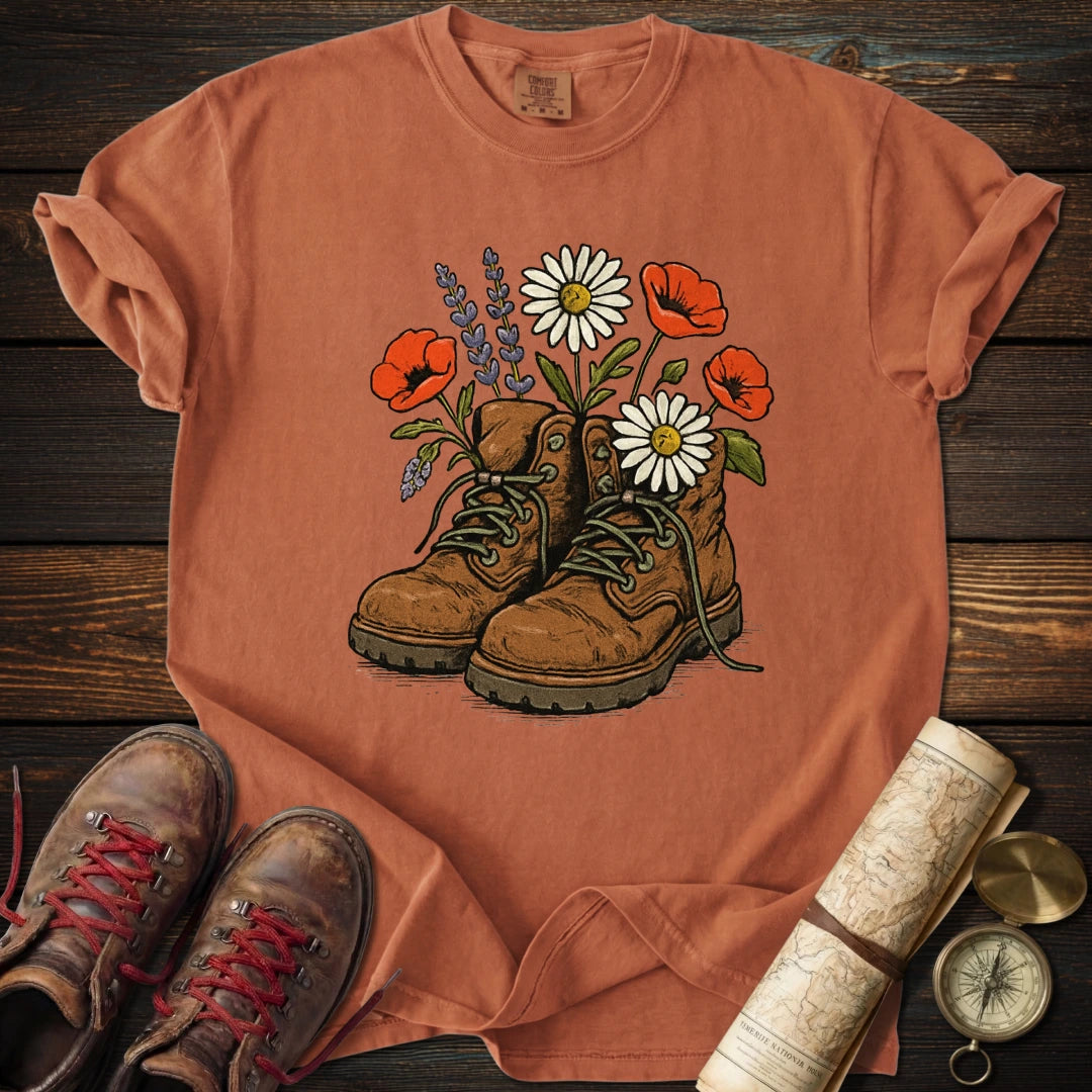 Floral Boots T-Shirt