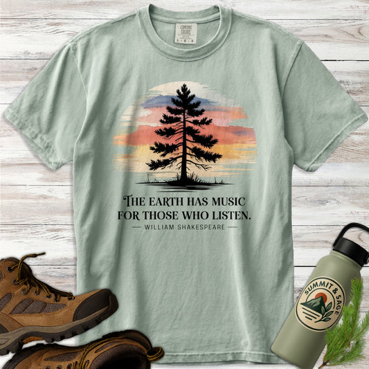 Earth Has Music Watercolor T-Shirt