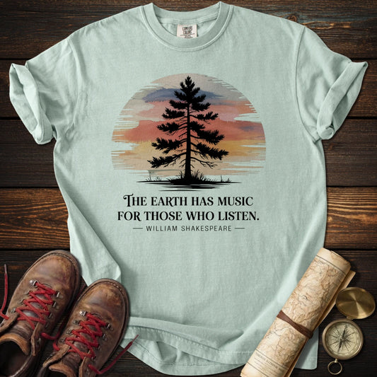 Earth Has Music Watercolor T-Shirt